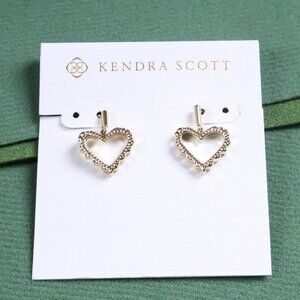 Kendra Scott Sophee heart Drop Earrings Gold